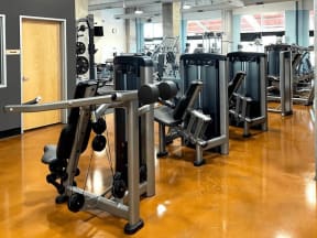 Fitness Center With Modern Equipment at The Residences on High Street, Phoenix