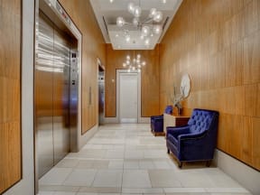 Lobby And Elevator at The Residences on High Street, Phoenix, AZ