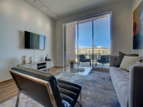 Modern Living Room at The Residences on High Street, Phoenix, Arizona