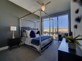 Spacious Bedroom With Comfortable Bed at The Residences on High Street, Phoenix, Arizona