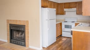 Kitchen with living room at Laurel Grove Apartment Homes, Orange Park, 32073