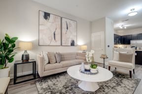 LaVie SouthPark Apartments Model Living Room