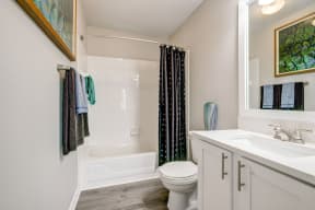 Renovated Guest Bath at Southpoint Crossing Durham, NC