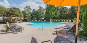 Summermill at Falls River Pool with Lounge Chairs
