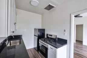 kitchen with upgraded appliances