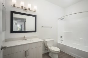 Bathroom at Haven at Arrowhead Apartments in Glendale Arizona 2021 6