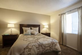 Bedroom at Saguaro Villas Apartments in Tucson AZ September 2020