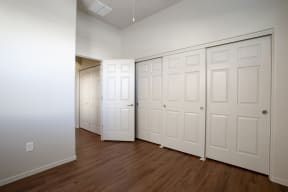 Closet space at Casitas at San Marcos in Chandler AZ Nov 2020