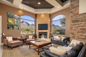 Clubhouse Lounge Area at Rock Ridge Apartments in Oro Valley