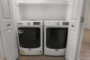 Full size washer and dryer at Haven at Arrowhead Apartments in Glendale Arizona 2022