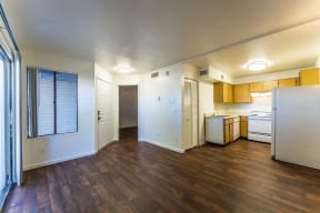Living Room at Kitchen at Metro Tucson Apartments