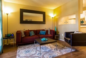Living Room at Zona Rio Apartments in Tucson, AZ