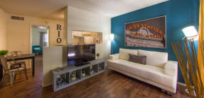 Living Room at Zona Rio Apartments in Tucson, AZ