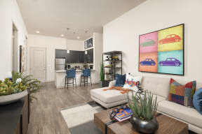 Open layout at Parc Broadway Apartments