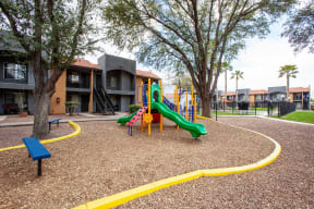Playground at Casa Bella Apartments in Tucson AZ 4-2020