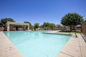 Pool and pool patio at Avilla Marana in Marana AZ June 2021 (4)
