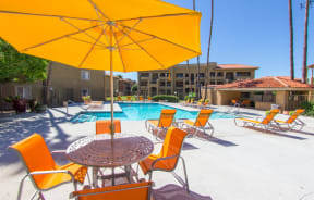 Pool & Pool Patio at Zona Rio Apartments in Tucson, AZ