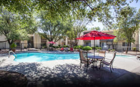 Pool pool patio at Saguaro Villas Apartments in Tucson AZ September 2020