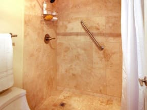 Shower at SunVilla Resort Apartments in Mesa, AZ