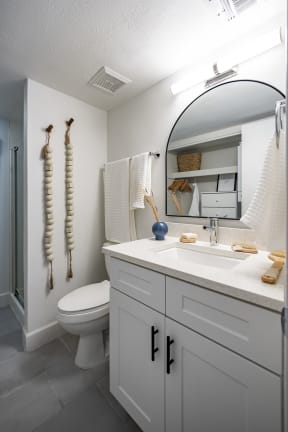 Studio Bathroom at Polanco Apartments