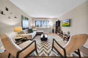 The Preserve at Woodfield Apartments Living Room with View