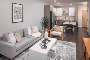 open living and dining space - Noko Apartments
