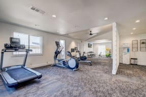 24hr Fitness Center with cardio & weight machines