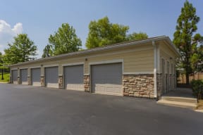 Exterior view of garage space
