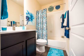 Secondary bathrooms with oversized tubs