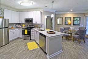 model kitchen and dining room