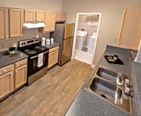 2 bedroom kitchen with laundry room