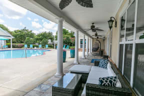 Outdoor Lounge Seating at Villas at Hampton, Hampton