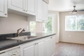 The Crossings| Kitchen with White Cabinets