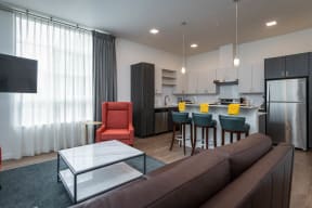 The Gordon Lofts | Living Room | 2 Bedroom Apartment