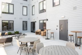 Outdoor Living Spaces at Canfield Park at Fairfield Metro, Connecticut, 06605