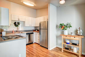 The Lynx Kitchen with White Cabinets