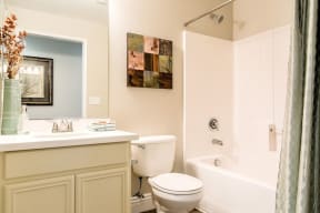 Apartments in High Desert CA - Expansive Bathroom with Sleek Finishes
