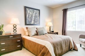 Two Bedroom Apartments in High Desert CA - Riverton of the High Desert - Bedroom with Plush Carpeting
