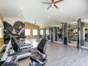 Apartments for Rent Ontario CA - Expansive Fitness Center Featuring Various Gym Equipment