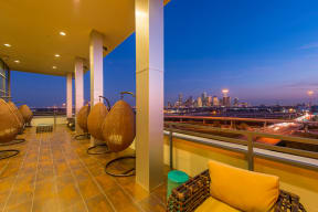 Skyline Decks at The Heights at Woodland Park Apartments, The Barvin Group, Houston, TX, 77009