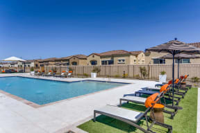 Poolside Relaxing Area at Avilla Camelback Ranch, Phoenix, 85037