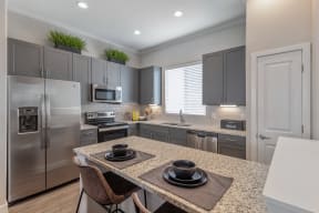 Gourmet Kitchen With Island at Avilla Trails, Fort Worth, TX, 76123