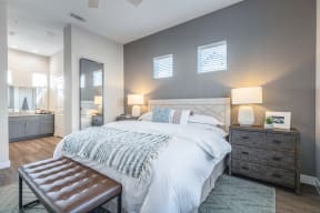 Spacious Bedroom With Comfortable Bed at Avilla Reserve, Justin, TX