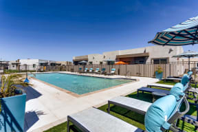 Swimming Pool with Lounge Seating at Avilla Centerra Crossings, Goodyear, 85338