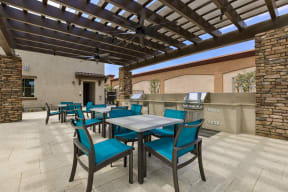 Outdoor Grill With Intimate Seating Area at Avilla Lago, Peoria