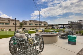 Outdoor Lounge Area at Avilla Lago, Peoria, AZ, 85382