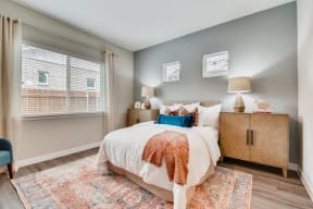 Bedroom With Expansive Windows at Avilla Heritage, Grand Prairie, 75052
