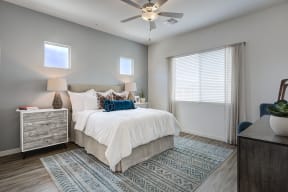 Bedroom With Ceiling Fan at Avilla Lago, Peoria, AZ