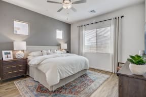 Bedroom with comfy bed at Avilla Enclave, Mesa, Arizona