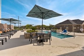 Poolside Dining Tables at Avilla Parkway, Celina